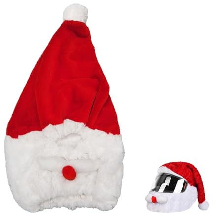 Nereds Santa Motorbike Helmet Cover Christmas Motorcycle Helmet Custom Cap Fun Riding Gear for Men Women Festive Riding Outdoor Events