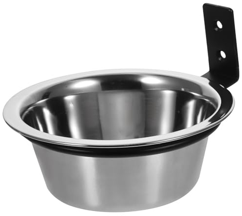 CIMAXIC Elevated Wall Mounted Dog Bowl Set with Stainless Steel Food and Water Bowls, Bite Resistant Design, Suitable for Large Dogs and Comfortable Pet Feeding
