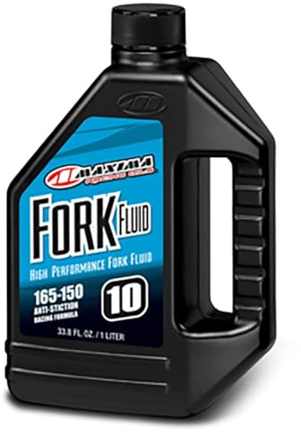 Maxima (59901-10) 165/150 Grade 10WT Zero Drag Formula Racing Fork Fluid - 1 Liter