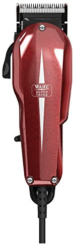 Wahl Burgundy Super Taper, Professional Hair Clippers, Pro Haircutting Kit, Clippers for Bulk Hair Removal, Taper Fade, Adjustable Lever, Corded, Lightweight, Barbers Supplies