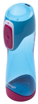 Contigo Trinkflasche Swish Autoseal, große BPA-freie Kunststoff Wasserflasche für Kinder, 100% auslaufsicher mit automatischer Verriegelung, für Sport, Kindergarten, Kita, Schule, 500 ml