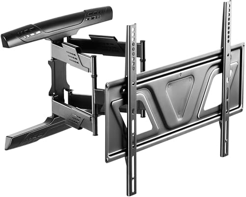 RICOO TV Wandhalterung Fernseher Halterung S9564 für 40–75 Zoll Fernsehhalterung Wand für VESA 600x400 Universal Wandhalter mit Belastbarkeit bis 45 kg schwenkbar & neigbar für Smart TVs