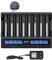 XTAR VC8 Plus Prozessor Ladegerät für 8 x Li-Ion und NiMH Akkus Universal Akku18650 Ladegerät 8 Slot LCD-Bildschirm mit EU Ladegerät