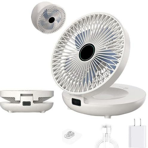 Eteslot Wall Fan, Household -use Kitchen Fan, Wand Montierter Desktop-Ventilator, Extrem Leiser -Luftzirkulationsventilator Mit Doppeltem Verwendungszweck Und Oszillierfunktion