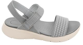 IVACHY Women's Comfortable Sandals – Lightweight Platform Sandals – Sizes 3-7.5 – Black, Blue, Grey, Khaki Green