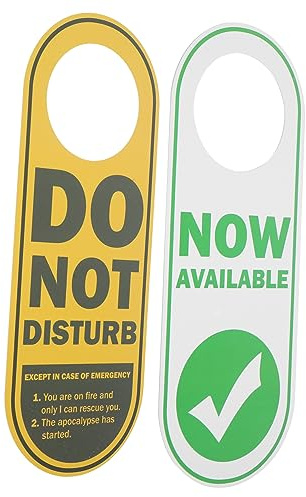 HOODANCOS Panneau De Porte Double Face «ne Pas Déranger» En Pvc 22x15 Cm Résistant Pour Bureau Et Hôtel, Panneau Suspendu Fonctionnel Pour Signalisation De Porte Professionnelle