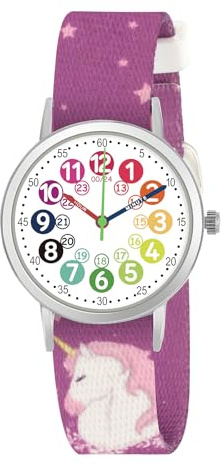 CHAOTECHY Analog Kids Watch for Kids, Waterproof Children Quartz Soft Strap,Easy to Read Time Watch for Girls Boys Ages 3-12,Learning Time Dial