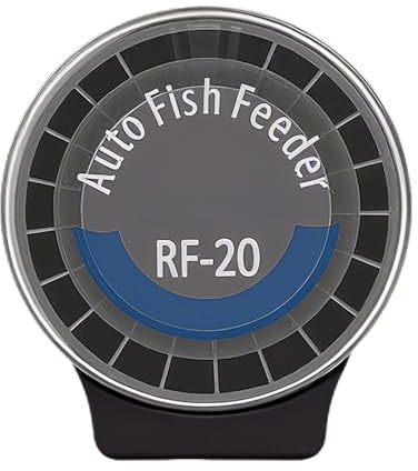 Distributore automatico di cibo per acquario intelligente a 6 livelli, distributore automatico per pesci, 140 ml, timer di alimentazione programmabile per acquario ufficio casa