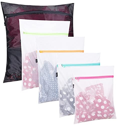 BAGAIL Sacchetti per Biancheria in Rete, Sacchetti per Lavatrice, Sacchetti in rete Riutilizzabili e Durevoli per Camicette Delicate, Biancheria Intima, Reggiseni, Lingerie e Vestiti per Bambini
