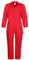 Castle Clothing 366 Overall, mit Reißverschluss vorne, Blau, 38 Inch, rot