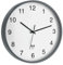 TFA Dostmann Funkwanduhr analog, 60.3511.10, mit Sekundenzeiger, ideal als Küchenuhr, Bürouhr oder als Geschenk, grau,(L) 302 x (B) 40 x (H) 302 mm