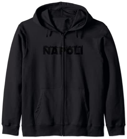 Napoli Italien City Skyline Silhouette Umrissskizze Kapuzenjacke