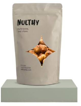NULTHY - 500gr Avellana Natural - Con Piel - Snack Saludable - Frutos Secos Naturales - Sin Gluten - Vegano