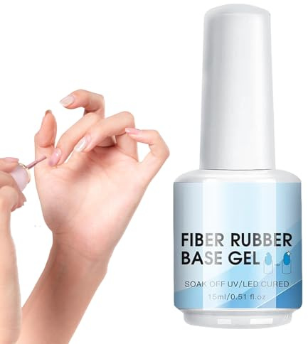 Gel Réparateur et Structureur pour Ongles Gel Reconstructeur Transparent | 15ml Durcissement UV/LED Nécessite Matériel de Manucure pour Salon, à la Maison et en