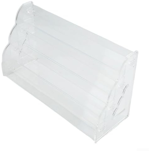 Lager kosmetisk organiseringsstativ för sminkbord (fyra) | Robust 4 mm tjockt material, håller tunga föremål, tydlig synlighet, 30 x 23 x 15 cm storlek, stabil bas
