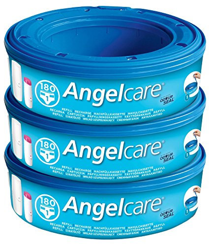 Angelcare AR8003-DE 3er-Pack Nachfüllkassette Plus, blau
