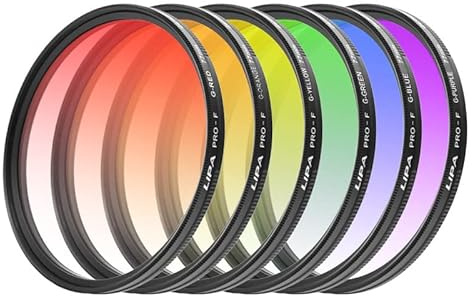 Conjunto de Lentes de Degradado de Color Redondo Azul Degradado Filtro de Efecto de cámara SLR Lente de Puesta de Sol Azul Degradado (Color : Gradient Blue 67mm)