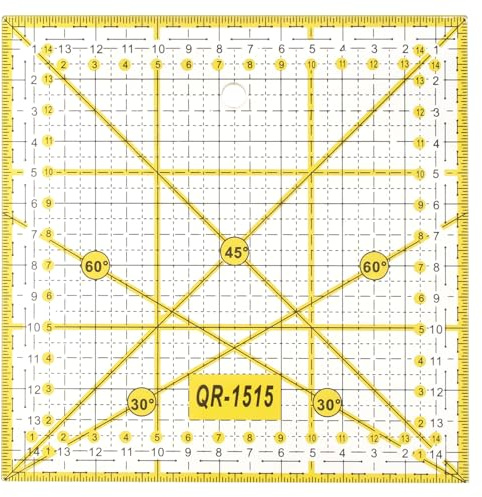 Smgda Règle Patchwork 15x15 cm Règle Japonaise Transparente Universelle pour Couture et Quilting