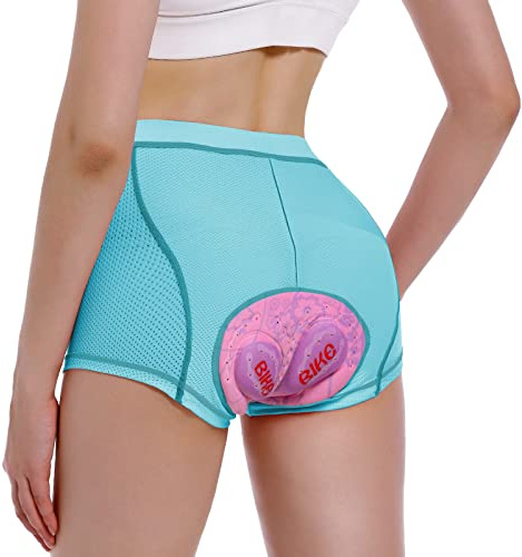 MEETWEE Pantalones Cortos de Ciclismo para Mujer, 4D Acolchados Mallas Ciclista Secado Rápido ranspirables Antideslizante Culotte Ciclismo Mujer