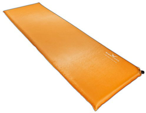 Black Crevice Självuppblåsbar luftmadrass, orange, 10 cm