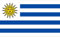 Oedim Flagge von Uruguay 85x1,50cm | Verstärkt und mit Stitching | Fahne mit 2 Metallösen und wasserabweisend