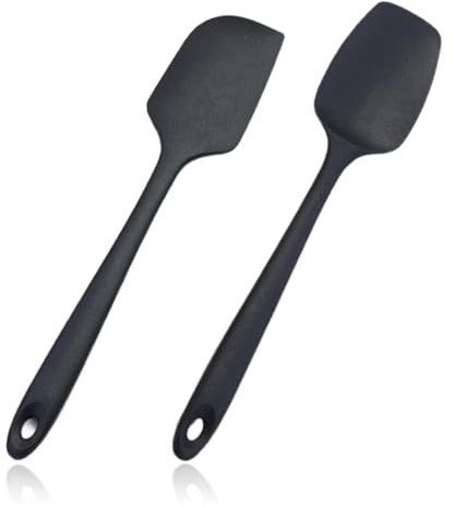 EBHO 2 Pezzi Mestoli Cucina Silicone,Spatola Silicone,Cose per La Casa,Spatola per Dolci,Casa Accessori Utili,Set Utensili Cucina Silicone