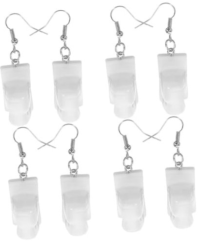PACKOVE 4pares Pendientes De Diseño De Dangle Forma De Inodoro Para Mujeres y Aretes Divertidos y Originales