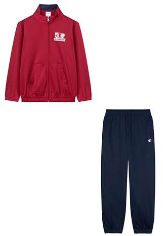 Champion Boys’ Full-Zip Fleece Sweatsuit, set with hoodie and drawcord waistband pants, soft and lightweight, superior thermal comfort