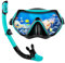 Schnorchelset Erwachsene Trocken mit Maske & Schnorchel Antibeschlag 180°-Panoramablick Schnorchelset Damen Herren zum Schnorcheln Schwimmen Strandurlaub
