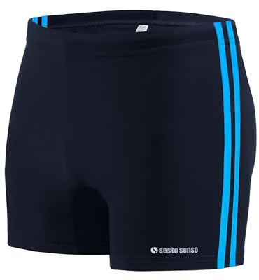 sesto senso Costume da Bagno da Uomo Sportivo, Aderente e Impermeabile per Nuotare – Taglie dalla M alla 4XL, Diversi Colori, Costume da Bagno Aderente