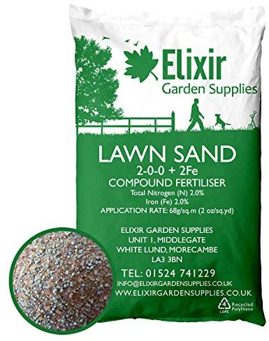 Elixir Gardens 10kg Bag Lawn Sand | Professional Grass/Paddock Top Dressing & Nitrogen Feed & Moss Control