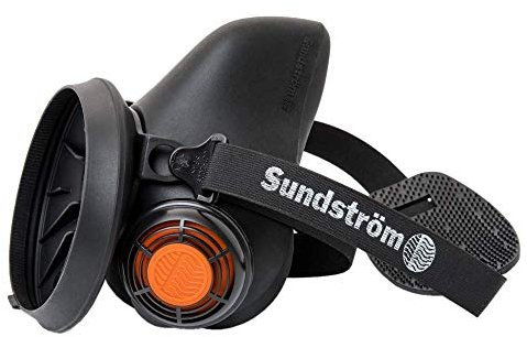 Sundström H01-2812 SR100 Silikon-Maske, Schwarz, L/XL Größen L/XL Blau
