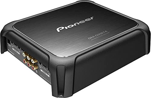 Pioneer GM-DX874 - Amplificatore a 4 canali di classe FD e terminali RCA, capacità audio ad alta risoluzione, parti sonore HQ e controllo remoto di rinforzo dei bassi con cavo (1200 W)