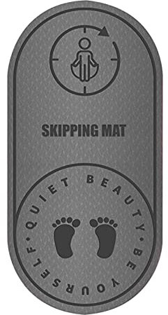 Syfinee Alfombrilla de cuerda de salto, protección contra las rodillas, absorción de impactos, resistente, con textura antideslizante para entrenamiento en casa y interior