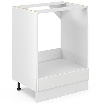 Vicco Herdumbauschrank R-Line, Weiß Landhaus/Weiß, 60 cm ohne Arbeitsplatte
