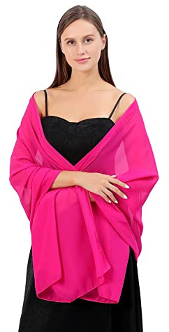 Proumhang Kvinnor Mjuka Chiffonsjalar Scarves Wraps för Brud brudtärna bröllop fest kväll Klänning och speciella tillfällen Klänningar 70cm x 200cm