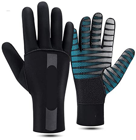 nmbhus Neopren-Handschuhe Tauchen Neoprenanzug Handschuhe 3mm Flexible Thermische Schnorcheln Scuba Diving Spearfishing Cycling Gloves Men (Color : S-M)