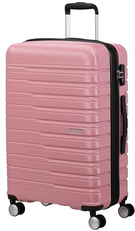 American Tourister Flashline - Spinner M, Erweiterbarer Koffer, 67 cm, 69/75 L, Lila Rosa (Lilas Pink)