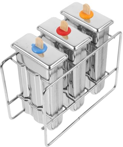 MOLUCKFU Molde De Acero Inoxidable Para Paletas Molde Para Hacer Helados Para Paletas Diy Soporte Rápido y Fácil De Usar Para Hacer Casa