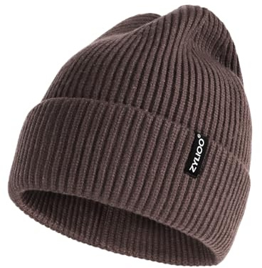 Zylioo XS/S/M/XL/XXL/3XL stickad mössa för stort huvud, vintermössa, beanie, mössa med paraply, överdimensionerad vinter, varm, stickad mufflad klockmössa