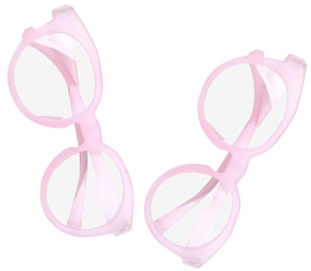 LIFKOME 2pcs Girl Glasses Blue Light Blocking Glasses for Gamers Eye Protector Pink