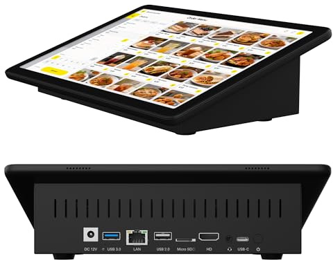 HEIGAOLAPC Industrial Mini PC, Rugged Fanless Touchscreen Computer, 10.1 Inch Android 12 All-in-One, 4GB RAM, HDMI, Machine Control, for Digital Signage, Factory Control, Kiosk & Retail Display RK3399