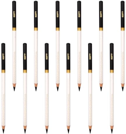 Milisten Lápices de Dibujo de Grafito 12 Piezas 5h-8b, Lápices de Pintura Suaves Agarre Cómodo para Bocetos y Sombreado, Suministros de Pintura Artistas Principiantes