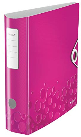 Ordner A4 breit Wow pink metallic Leitz