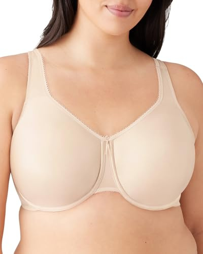Wacoal Women's Basic Beauty Unlined Underwire Full Coverage Bra, 855192 34DD Naturally Nude