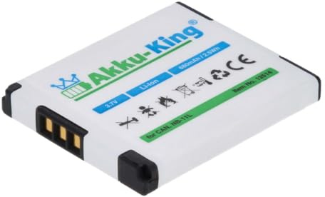 Akku-King Akku kompatibel mit Canon NB-11L, NB-11LH - Li-Ion 680mAh - für Ixus 170, 175, 180, 240 HS, 265 HS, 275 HS, 285 HS, PowerShot A2600, A3400
