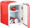 Rosenstein & Söhne Kleiner Kühlschrank: Mini-Kühlschrank mit Warmhalte-Funktion, 4 Liter, für 12/230 Volt, rot (Mini für Dosen, Kfz, Zigarettenanzünder)