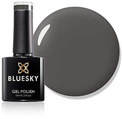 Bluesky Gel Nail Polish, Dark Grey A086, Long Lasting, Chip Resistant, 10 ml (Requires Drying Under UV LED Lamp)