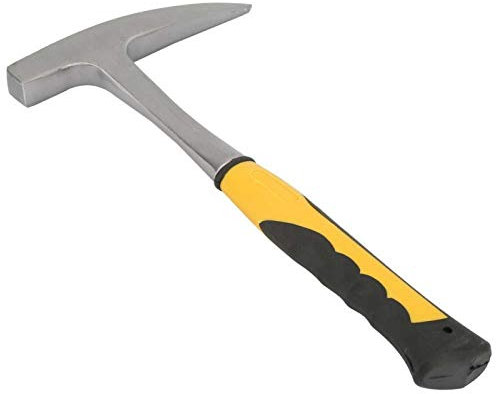 ASHATA Martillo de Pico de Roca Todo de Acero con Punta Puntiaguda Geólogo Pico de Roca para minería, prospección geológica(L)