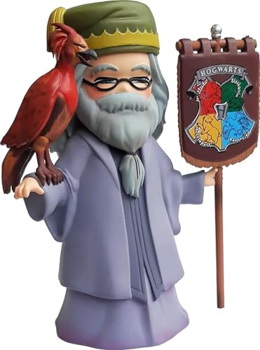 Plastoy Harry Potter Figurine Chibi Albus Dumbledore et Fumseck - Plastique - 15 cm